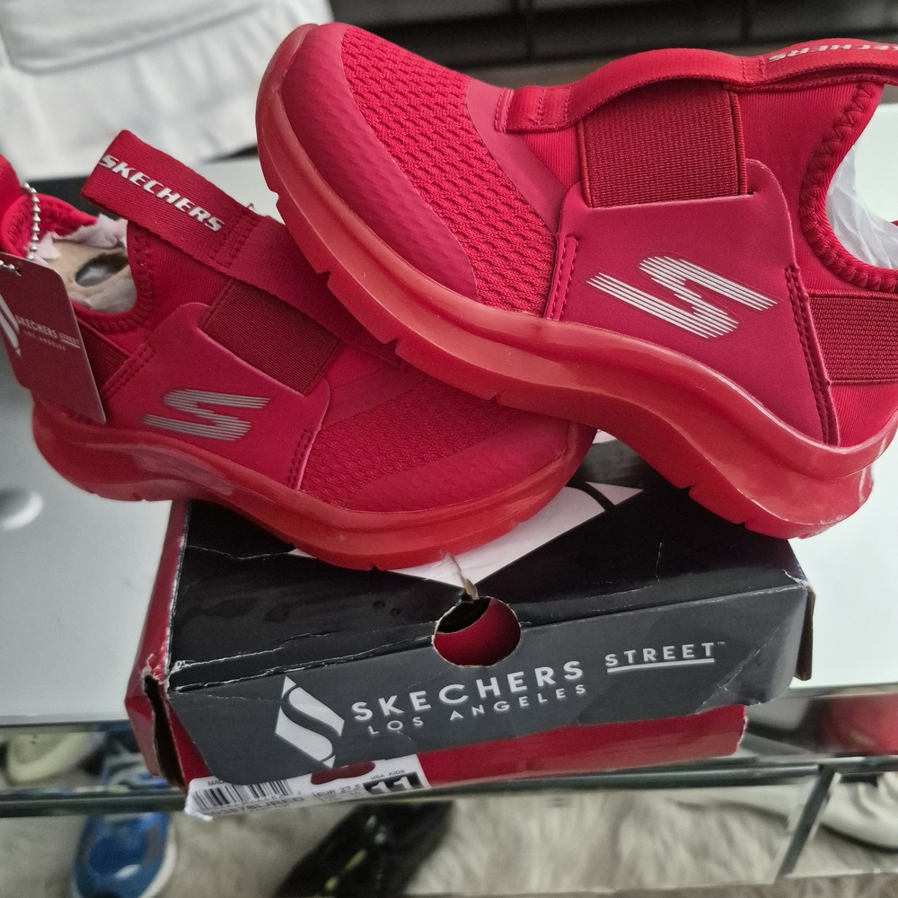 Skechers Kids Red Sneakers